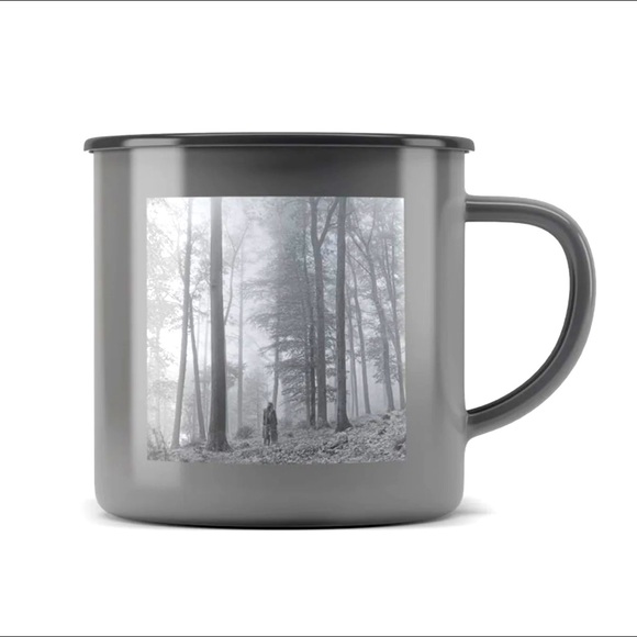 Taylor Swift Accessories - taylor swift folklore in the trees metal mug cup iron grey gray 10 oz coffee new